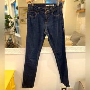 DKNY Dark Blue Skinny Cotton Denim Jeans 4R